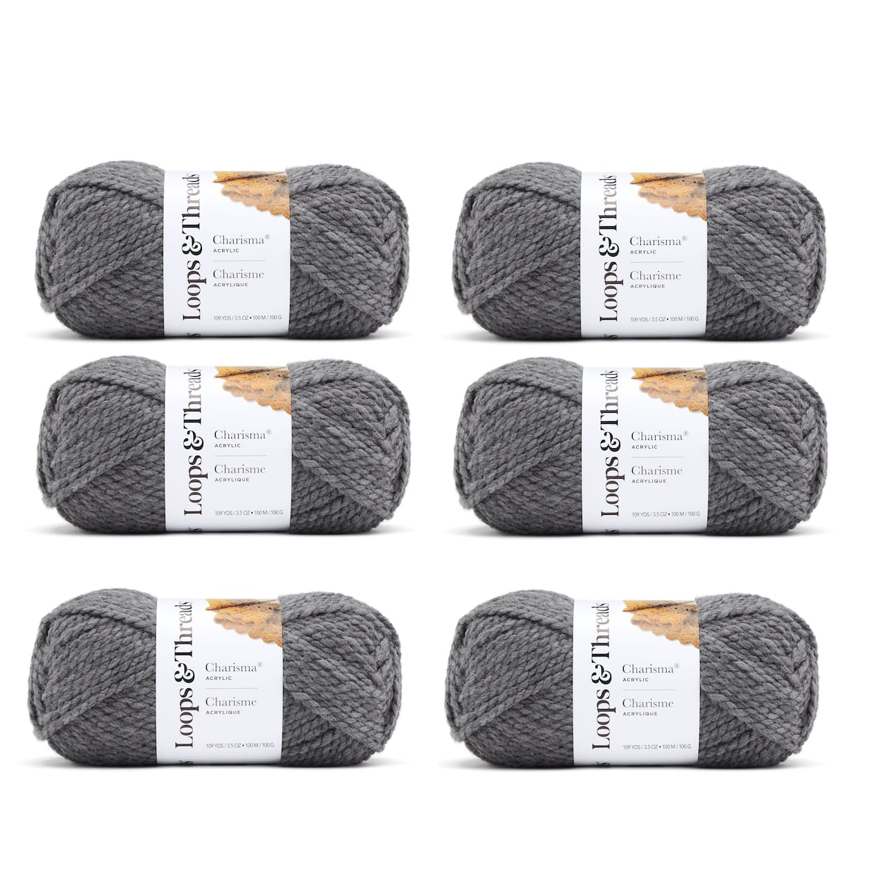 6 Pack: Charisma® Yarn by Loops & Threads®